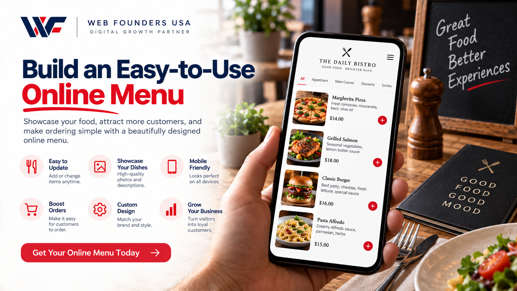 Build an Easy-to-Use Online Menu