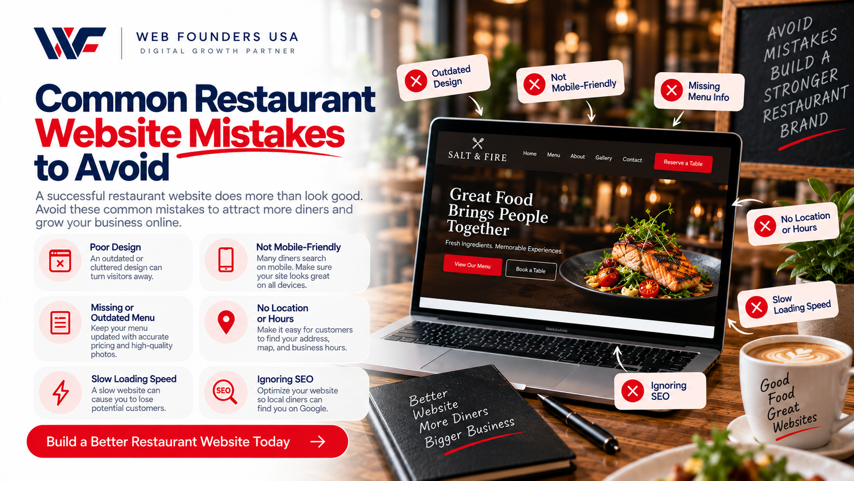 Common Restaurant Website Mistakes to Avoid
