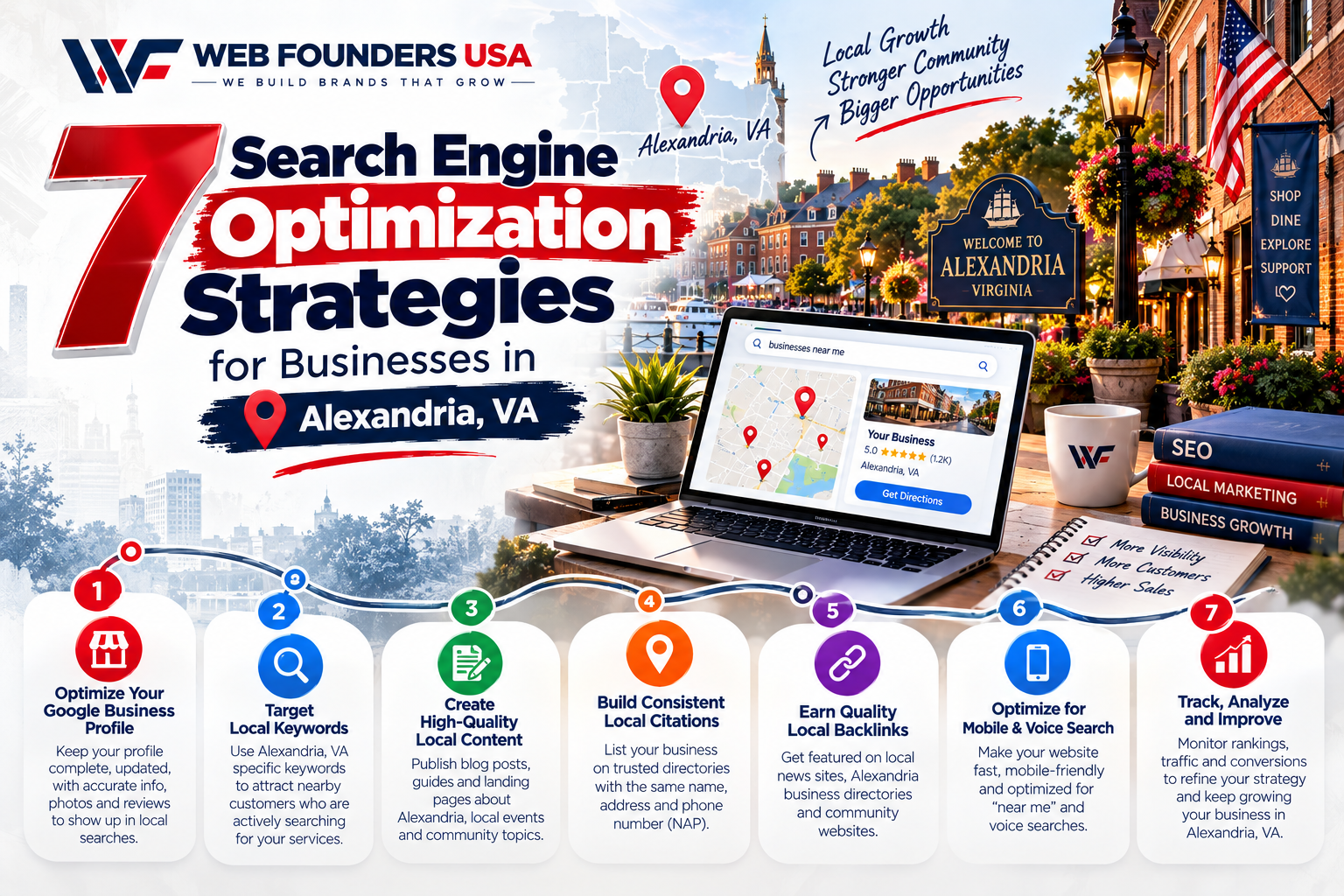 7 Search Engine Optimization Strategies for Businesses in Alexandria, VA
